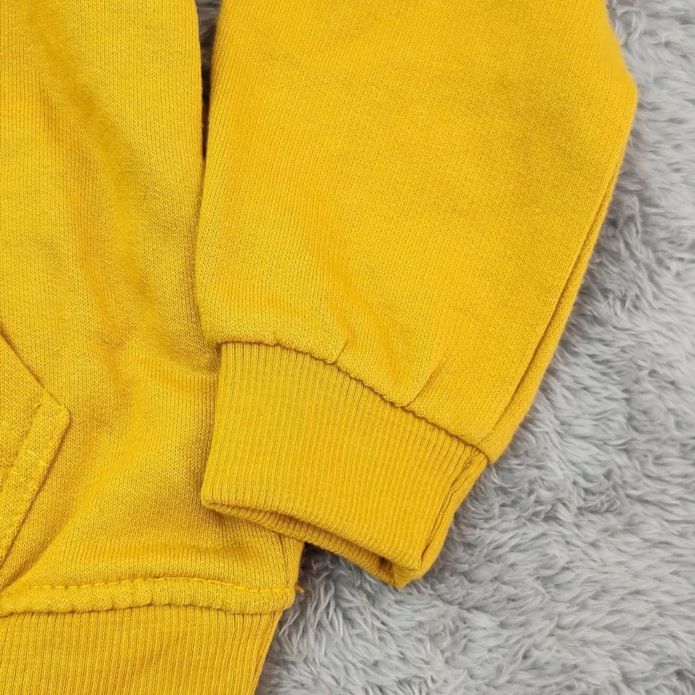 Lee Hoodie Boys 4T Yellow Pullover Sweatshirt Stripe Logo Fleece‎ 19005513